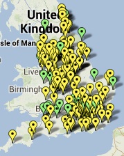 Map of 18 week pressures – NHS Commissioners